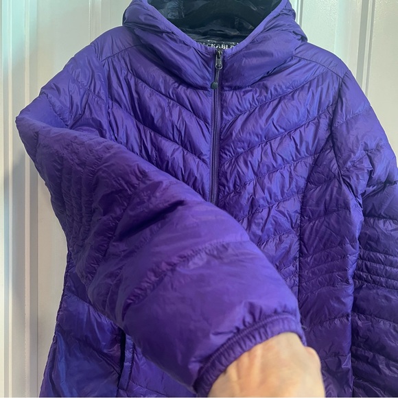 Xersion‎ Purple Premium Down Filled Quilted Packable Jacket. Size Large. - Picture 5 of 14